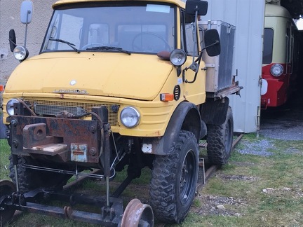 Arrivée de l'Unimog à la gare depuis l'usine Bombardier du Nord